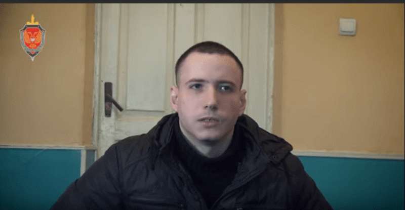 Pavlo Podvezko Screenshot from the video produced by the DPR militants.png