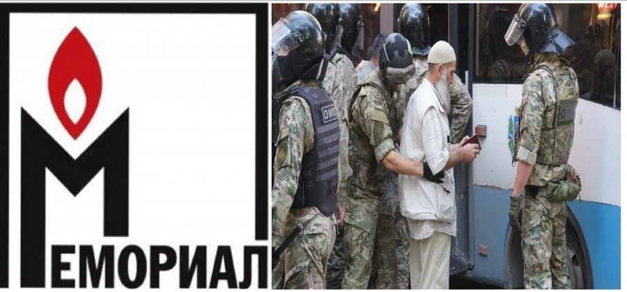 Memorial HRC, Mass detentions of Crimean Tatars trying to find out the whereabouts of arrested or abducted Crimean Tatar Mejlis leader Nariman Dzhelyal and four other men, 4.09.2021 Photo Crimean Solidarity