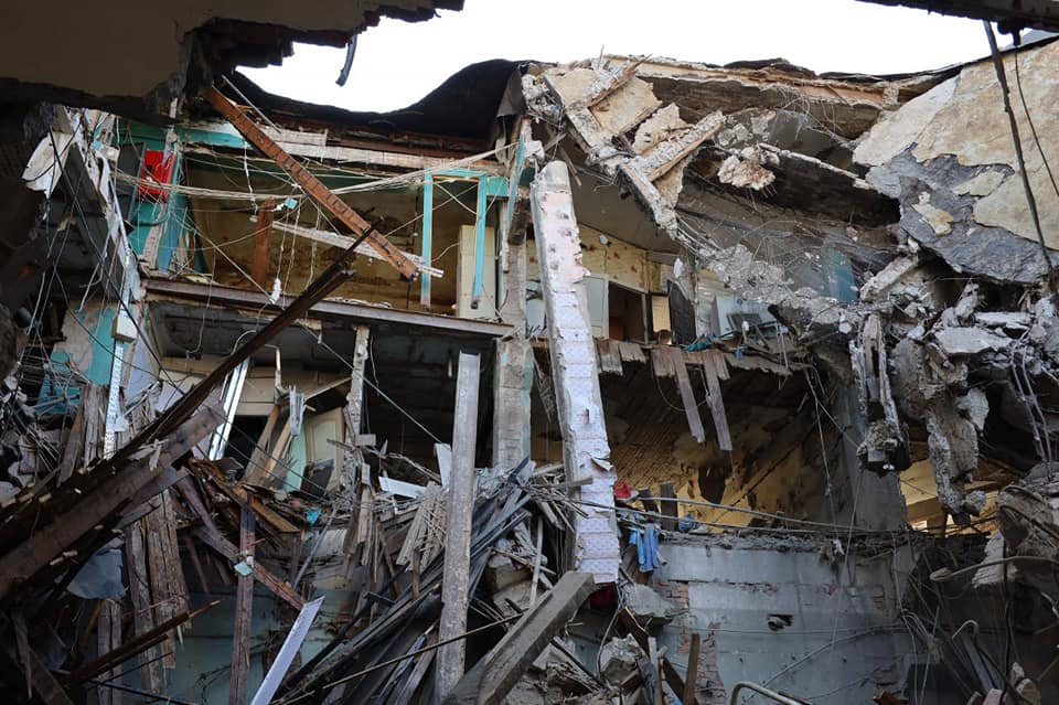 Kharkiv devastation after Russian bombing on 14.03.2022 Photo Kharkiv Regional DSNS i
