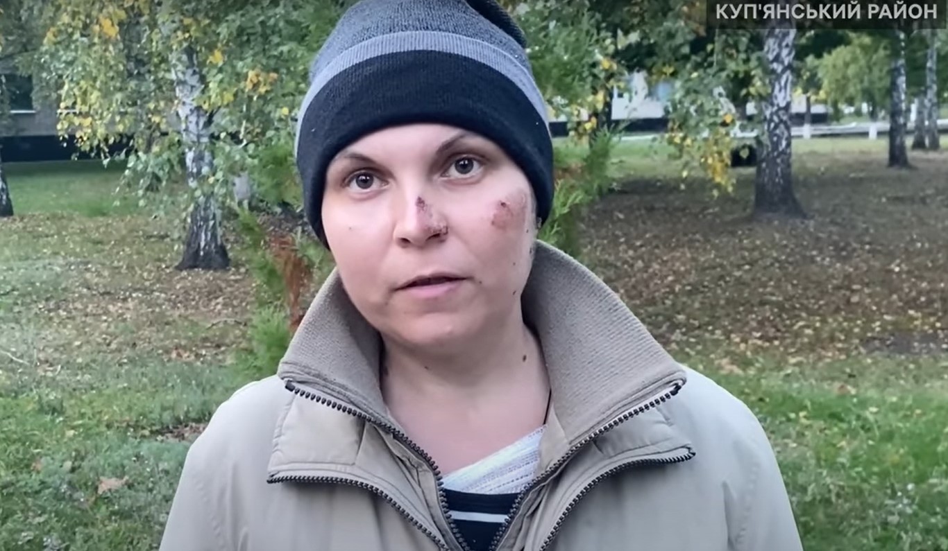 ОльгаТерещенко втратила чоловіка і сина. Скріншот з відео Суспільного