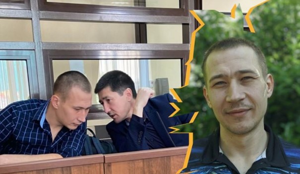 Oleksandr Tarapon (left, talking to lawyer Rifat Yakhin) and on the right. Photos posted by the President’s Representative Office on Crimea