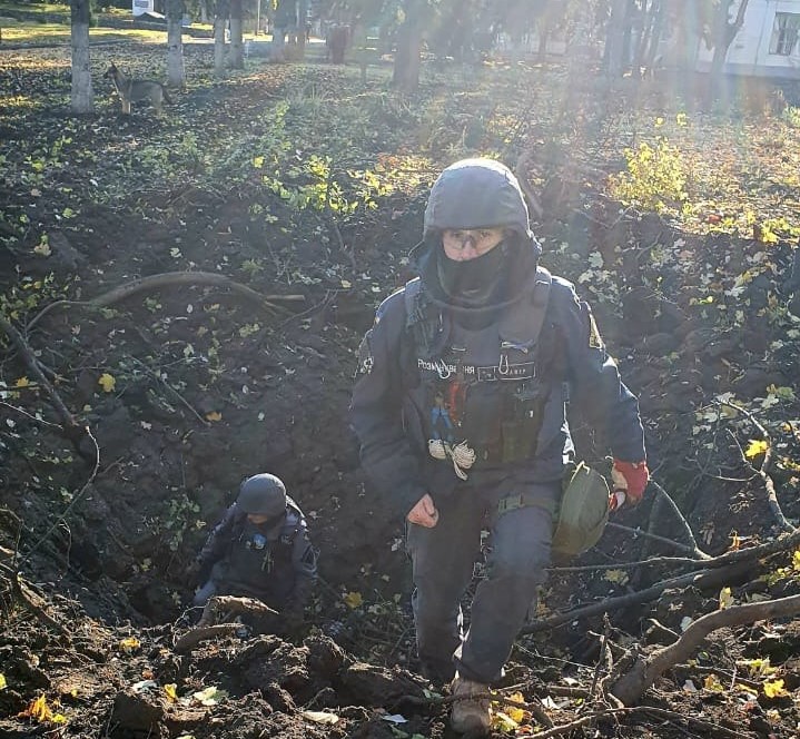 Наслідки обстрілу Київського району Харкова, 21 жовтня © Національна поліція