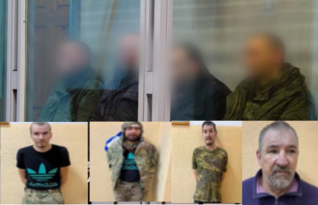 The four Russians sentenced to 11 years for torturing ATO defenders in Kharkiv oblast Photos from SBU video