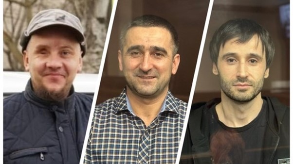 From left Oleksandr Sizikov, Seiran Khairedinov, Alim Sufianov Photo Crimean Solidarity