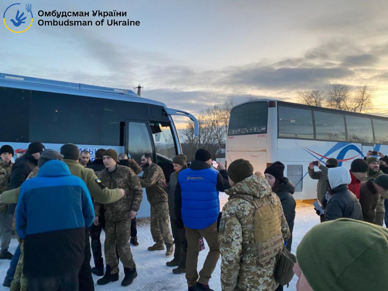 Полонені повернулися додому, 16 лютого, фото: Офіс Омбудсмана