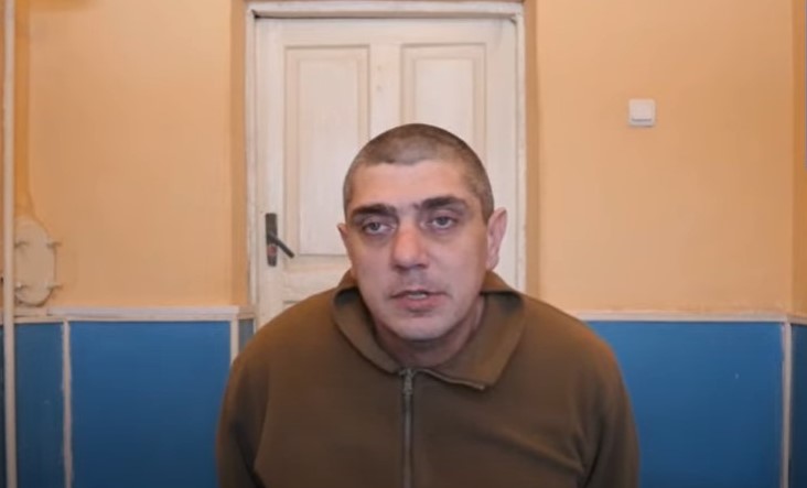 Anton Cherednyk from the videoed ’confession’ while the Ukrainian POW was held in Russian captivity
