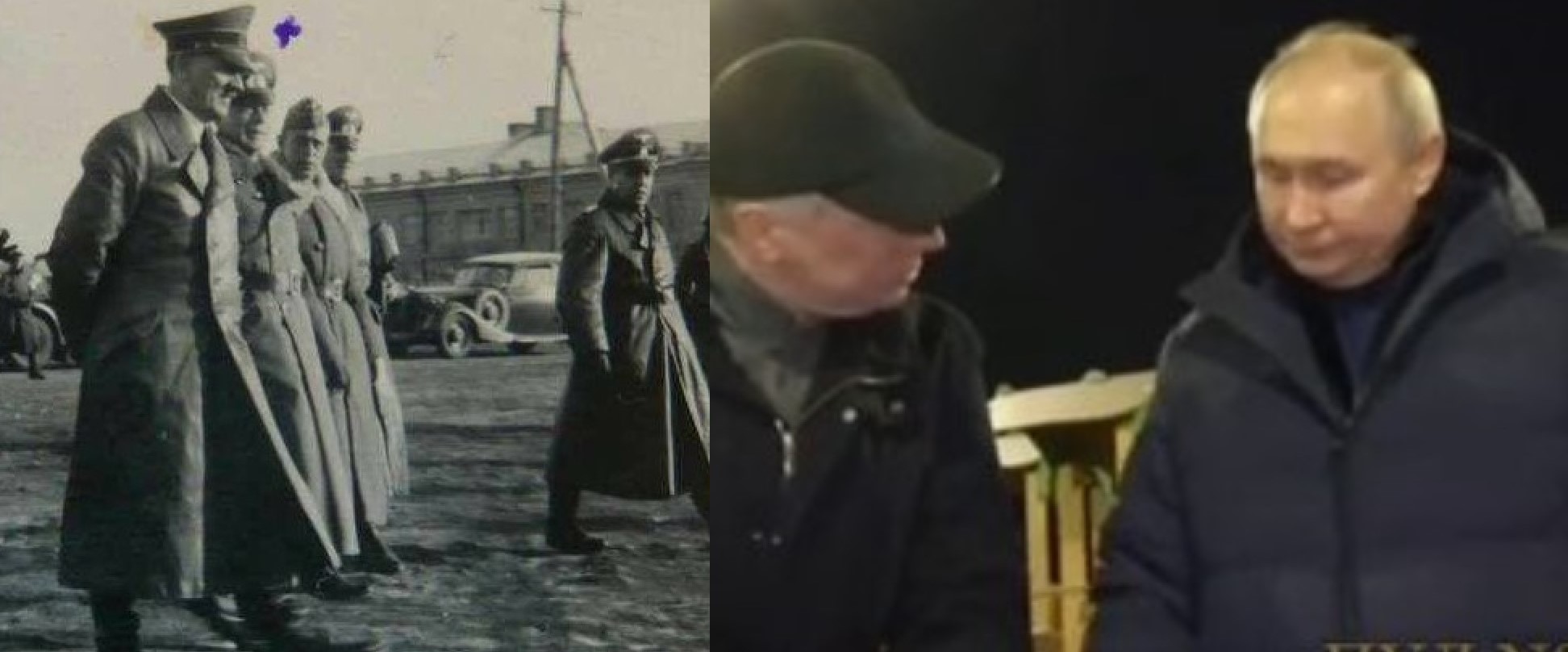 Hitler visits Mariupol in December 1941, Putin on 18 March 2023