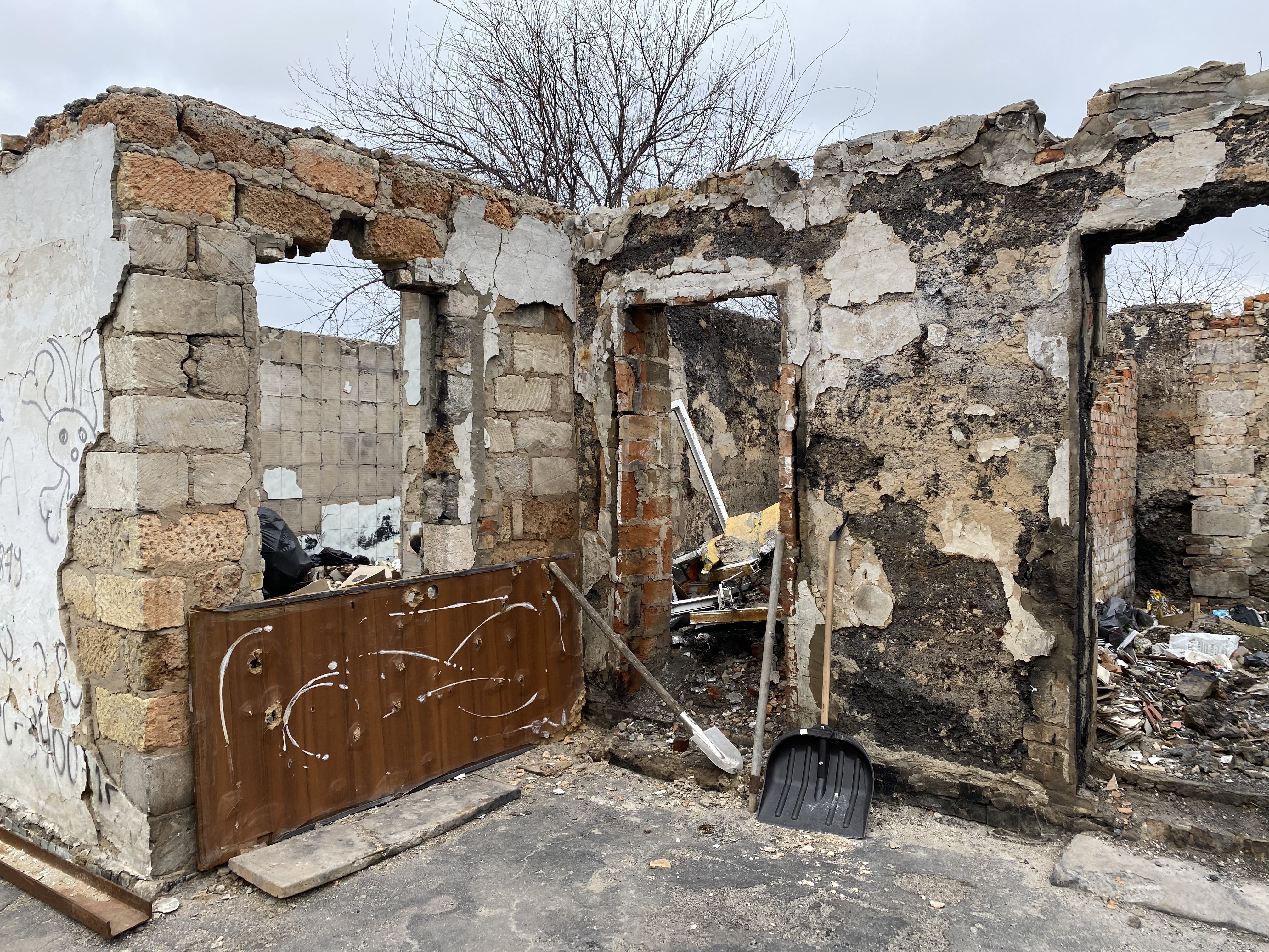Знищене майно Ніни Касіян, село Велика Димерка