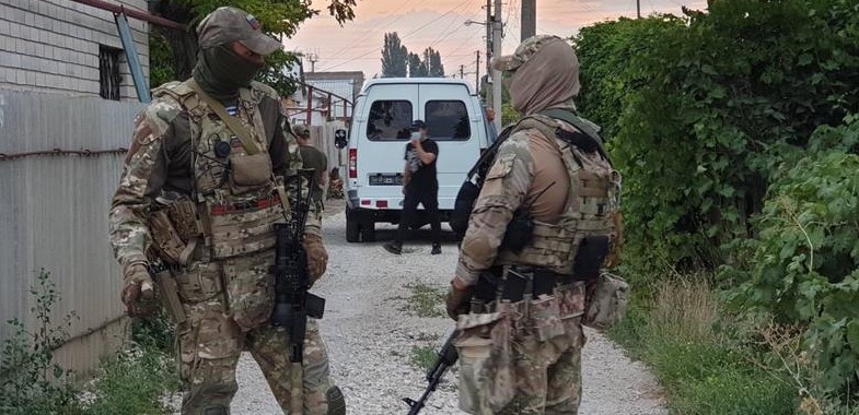 During one of the armed searches on 11 August 2022 Photo Crimean Solidarity