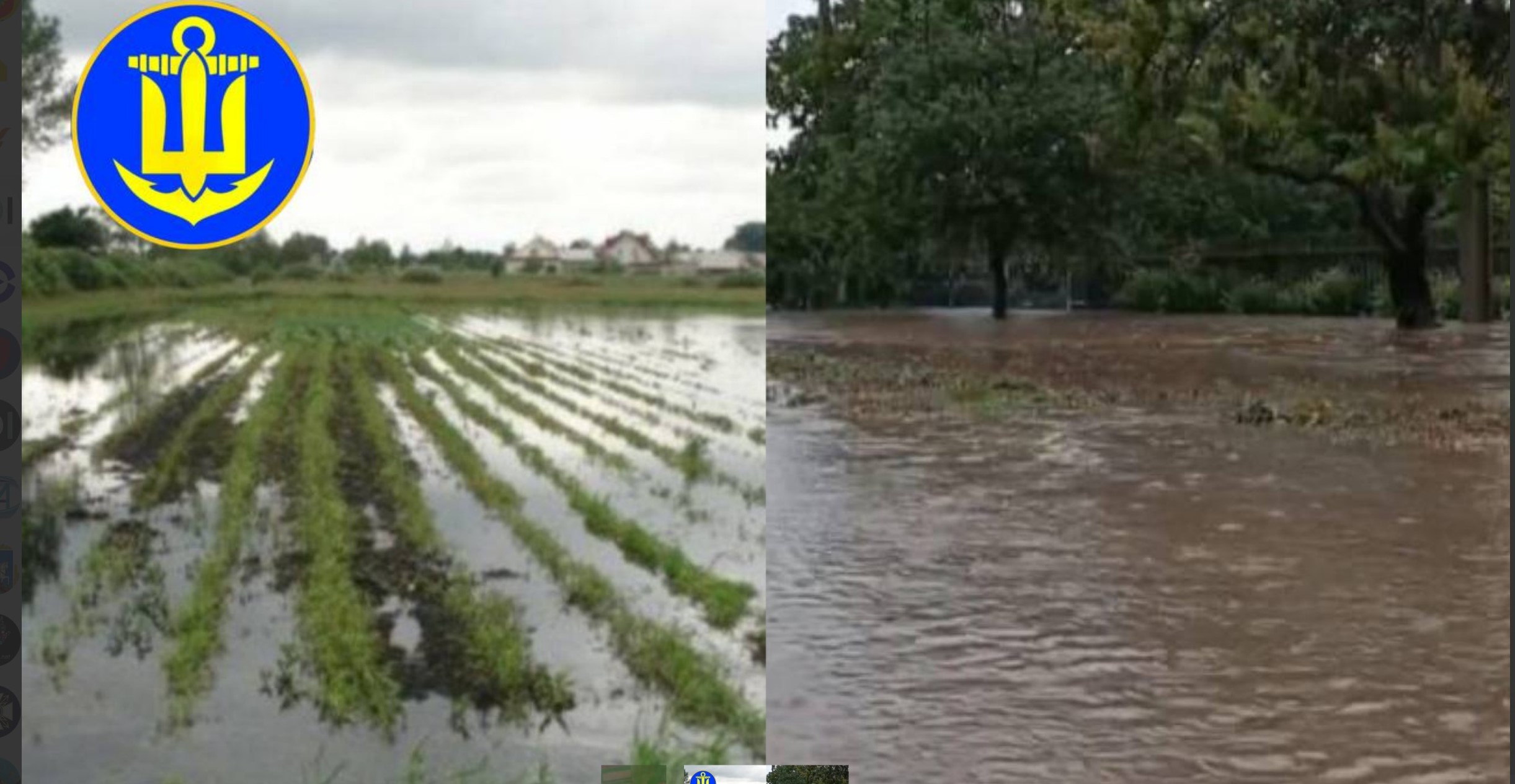 Yakymivka raion (Zaporizhzhia oblast) flooding caused by the Russians deliberately destroying dams Photos posted by Berdiansk online