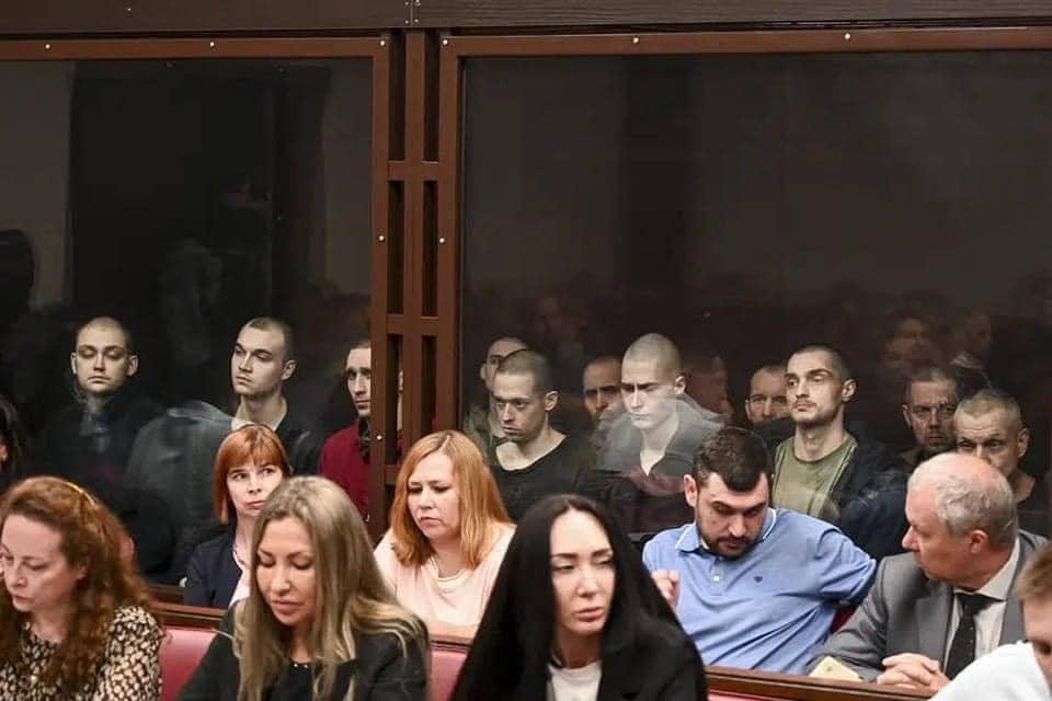 Russia’s ’trial’ of Ukrainian POWs begins in Rostov Photo posted on social media