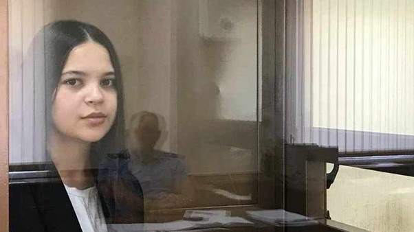 Leniye Umerova in Moscow district court Photo Darya Kornilova