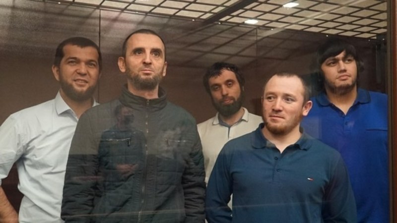 From left Rustem Seitkhalilov; Eskender Suleimanov; Asan Yanikov; Akim Bekirov; Seitveli Seitabdiev Photo Crimean Solidarity