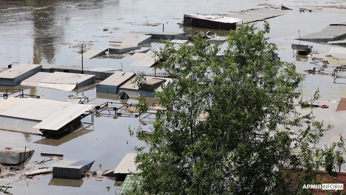 Kakhovka Dam flooding on Russian occupied territory. As well as taking days to begin rescue attempts, the Russians reportedly refused to save at least 14 residents who had not taken the foisted Russian citizenship Photo from Ukrainian Armed Forces