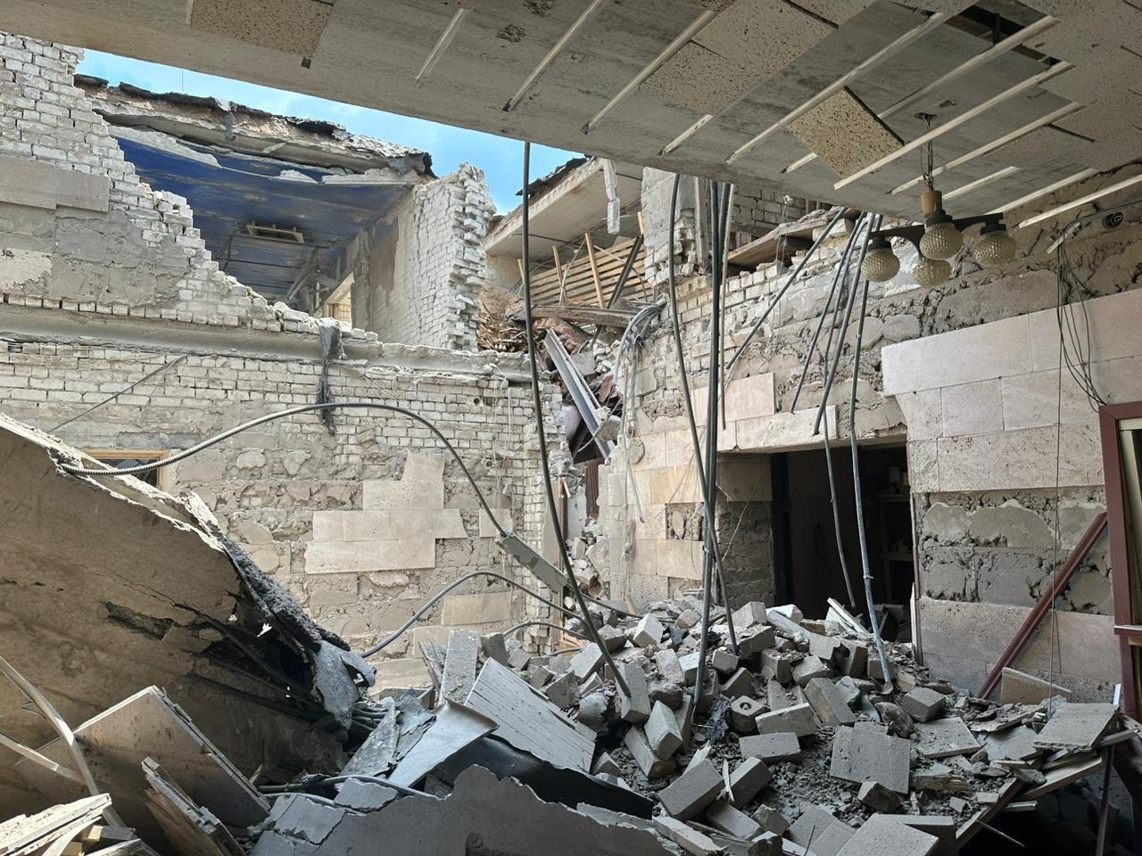 Зруйнований будинок культури на Чернігівщині, липень 2023 року. Фото: Національна поліція України