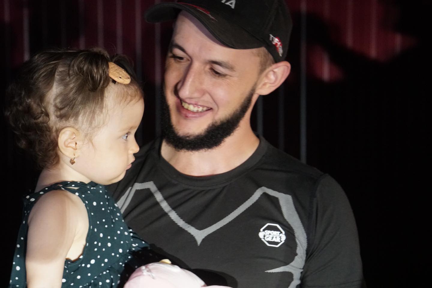 Kulamet Ibraimov with his baby daughter Atika following his release from a jail term imposed for carrying out his journalist work Photo Crimean Solidarity
