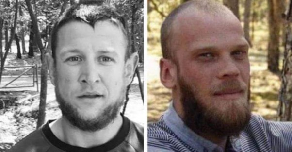 From left Artem Baranov, Yevhen Pryshliak Photos posted by the Centre for Journalist Investigations