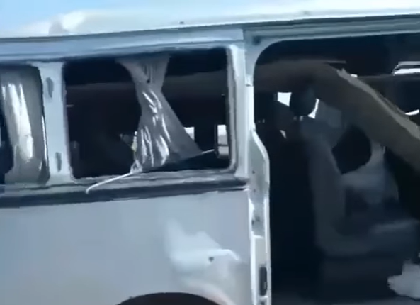 Розстріляна росіянами цивільна автівка, село Стрілеча на Харківщині, 16 вересня 2023 року.
