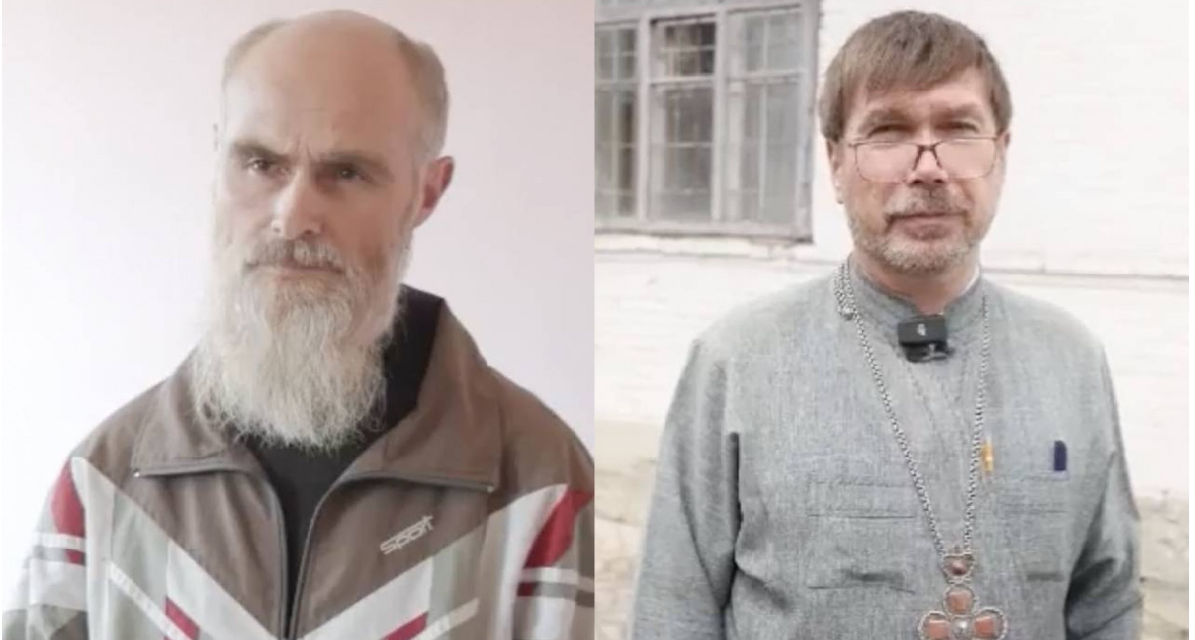 From left Father Khrystofor (Khrimli) and Father Andriy (Chuy) Photos posted by News of Donbas