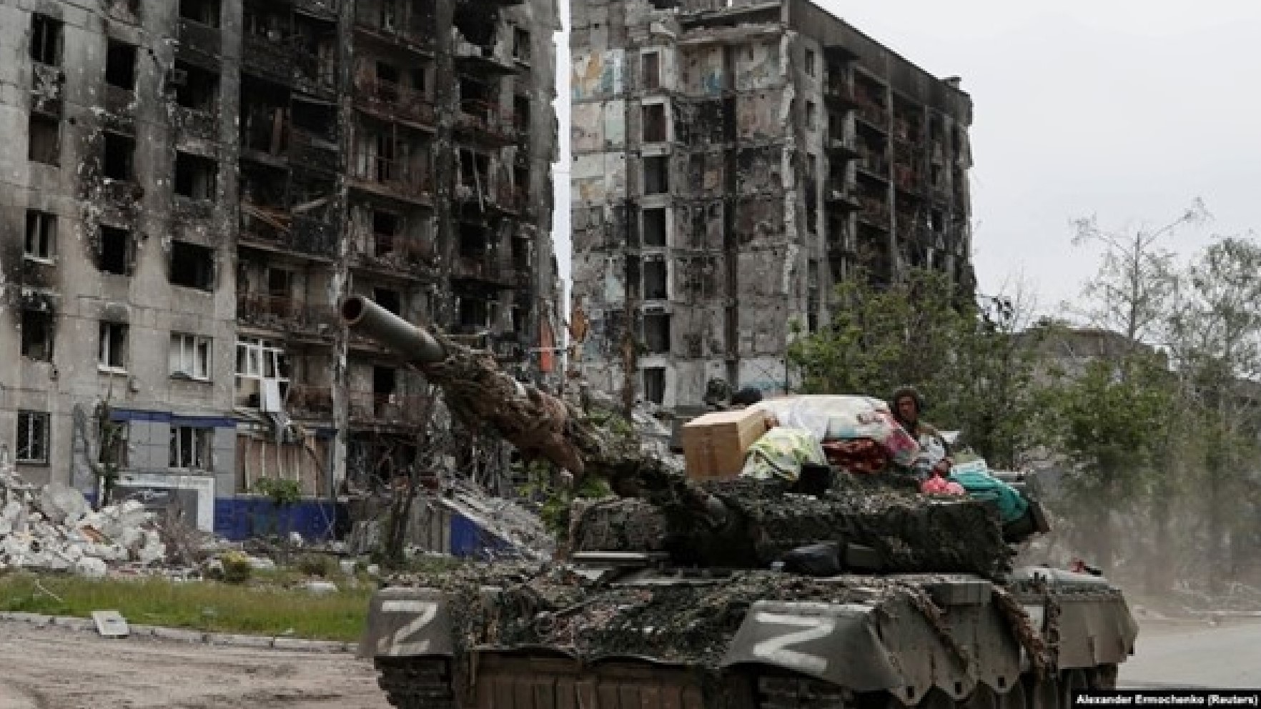 Popasna 26 May 2022. Russia has already stated it seems ’no point’ in rebuilding this city that it mercilessly destroyed Photo Alekxander Ermochenko for Reuters