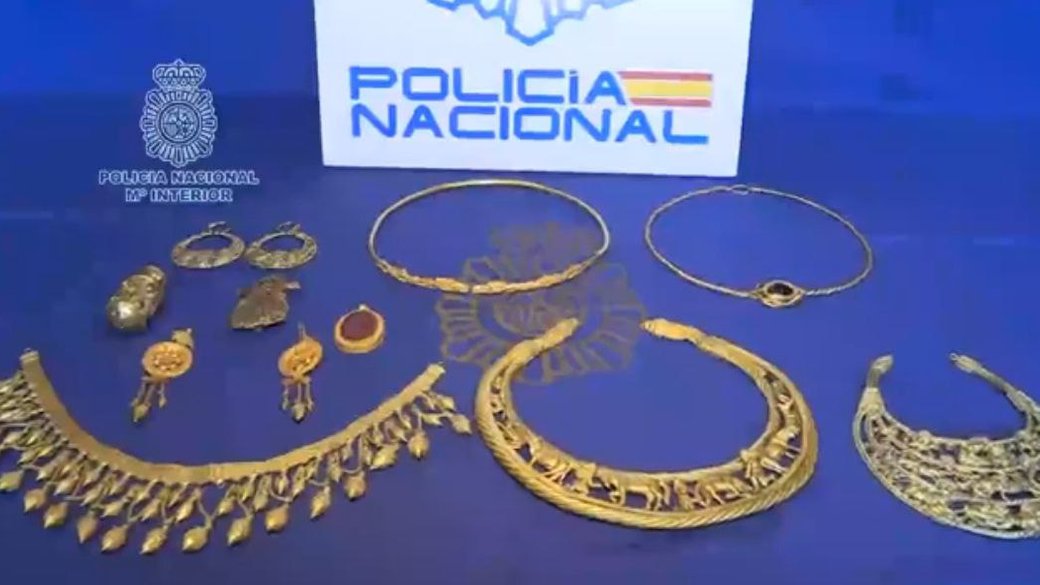 Скриншот із відео іспанської поліції