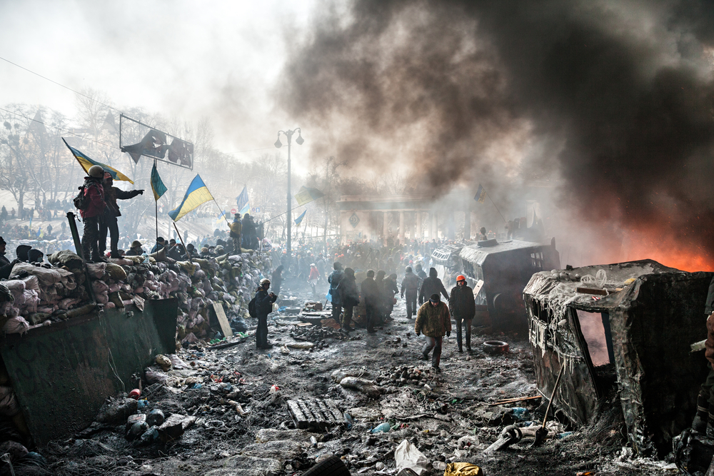 Київ, 25 січня 2014 року © Drop of Light / Shutterstock [Майдан]