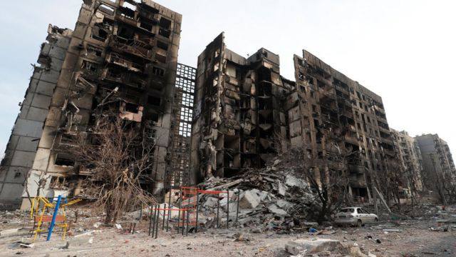 Зруйнований Маріуполь, джерело фото: телеграм-канал Маріупольської міської ради