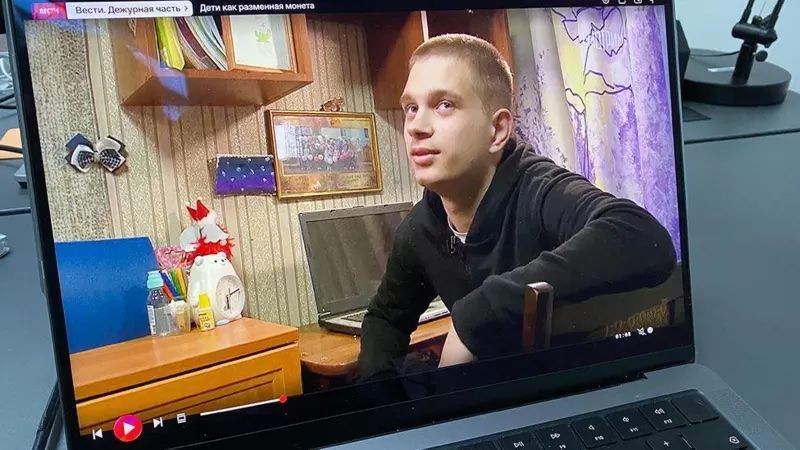 Богдан Єрмохін у репортажі російського каналу.