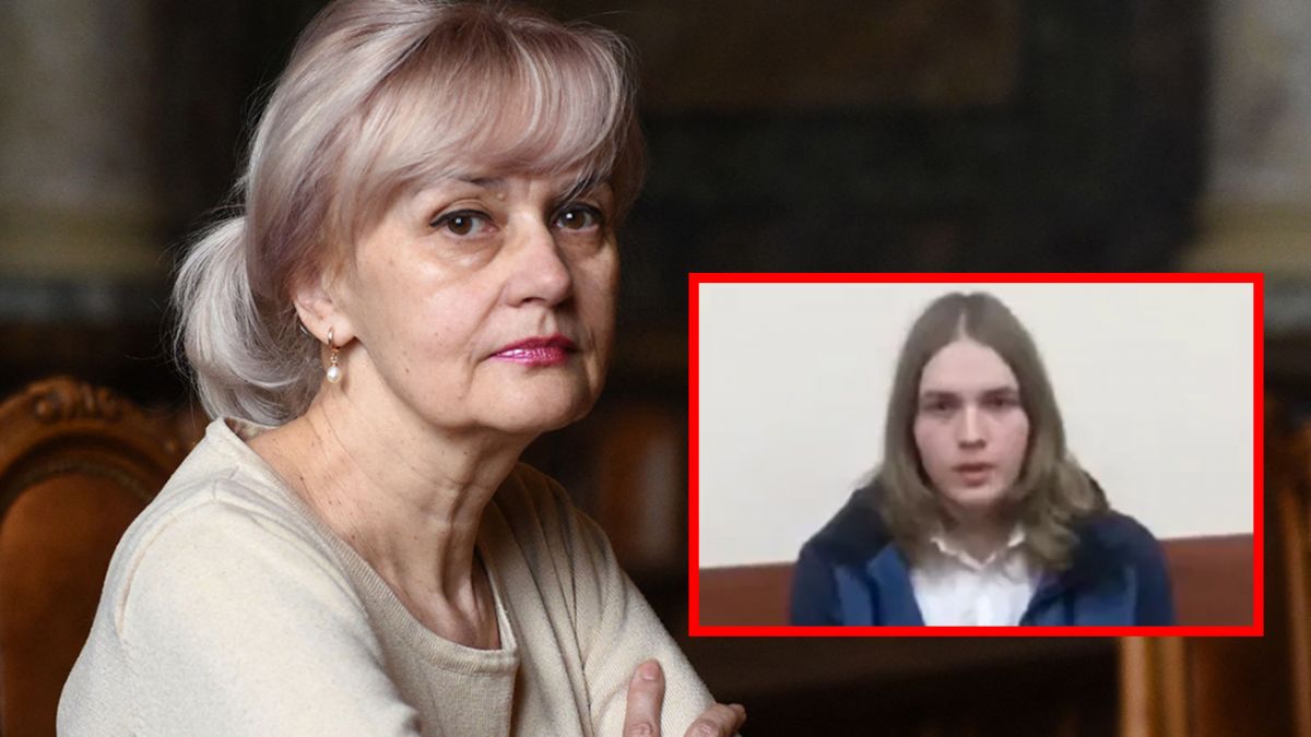 Iryna Farion and the young Ukrainian student she has placed in danger Photo montage Centre for Journalist Investigations