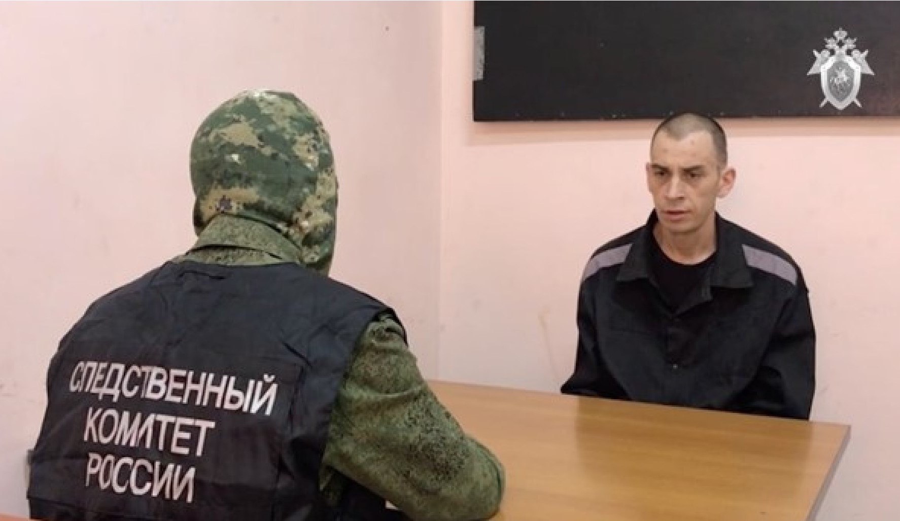 Screenshot of one of the videoed ’confessions’ where Ukrainian POW is clearly reciting what he will be tortured if he fails to say