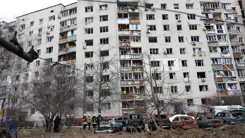 Будинок у Вишневому після російської атаки 2 січня. Фото: Руслан Кравченко / фейсбук.