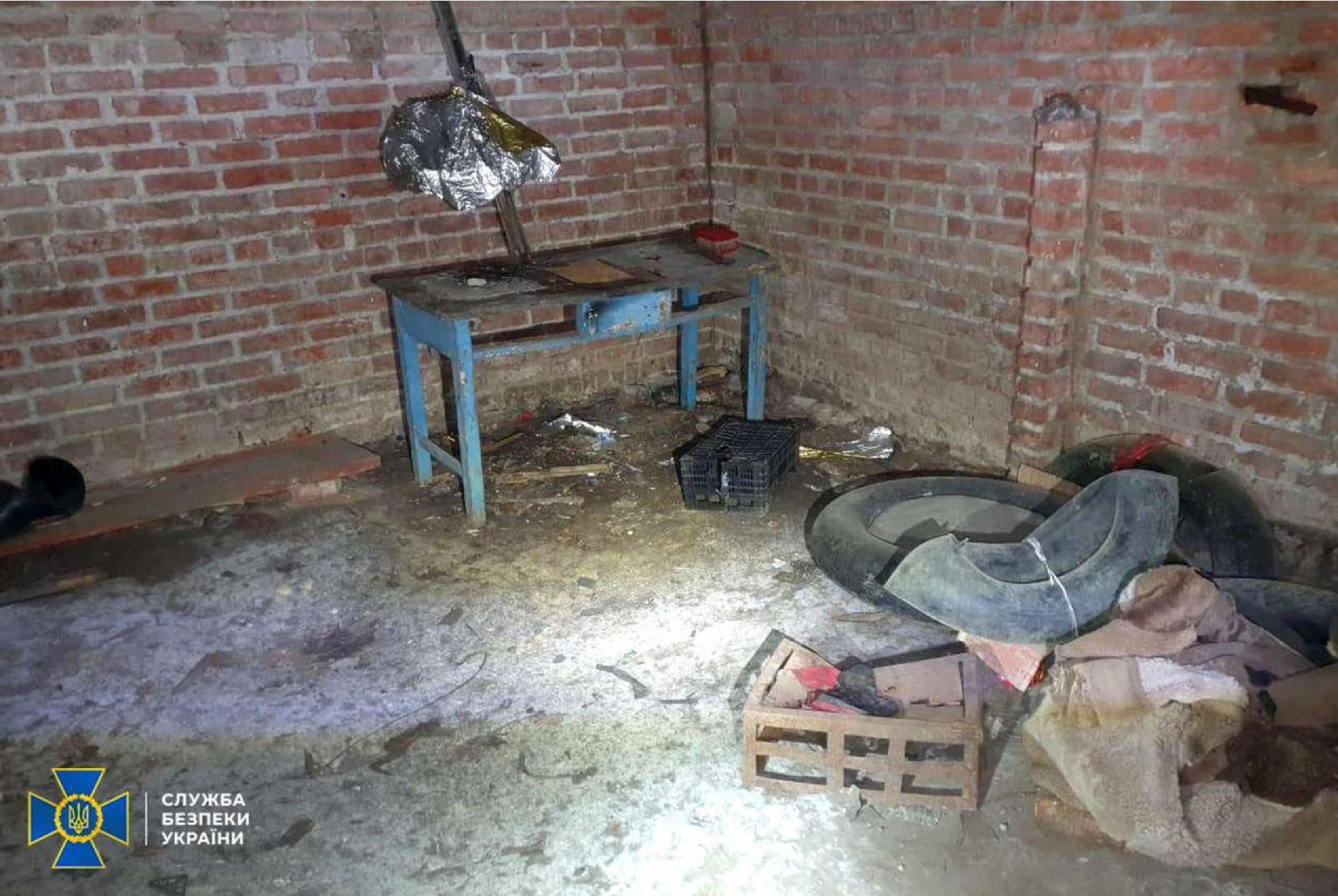 Kharkiv oblast Prison - torture chamber found in the village of Lyptsi Photo SBU