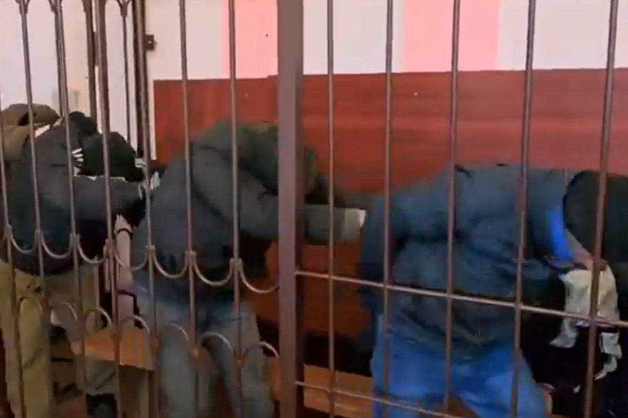 Скріншот з відео російської генпрокуратури [полонені, суд]