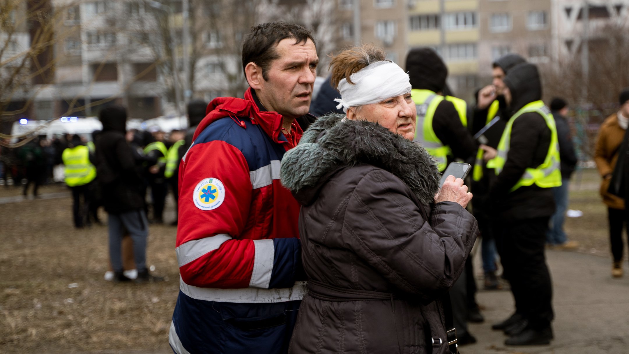 Наслідки атаки на Київ 7 лютого © Тетяна Джафарова / Суспільне