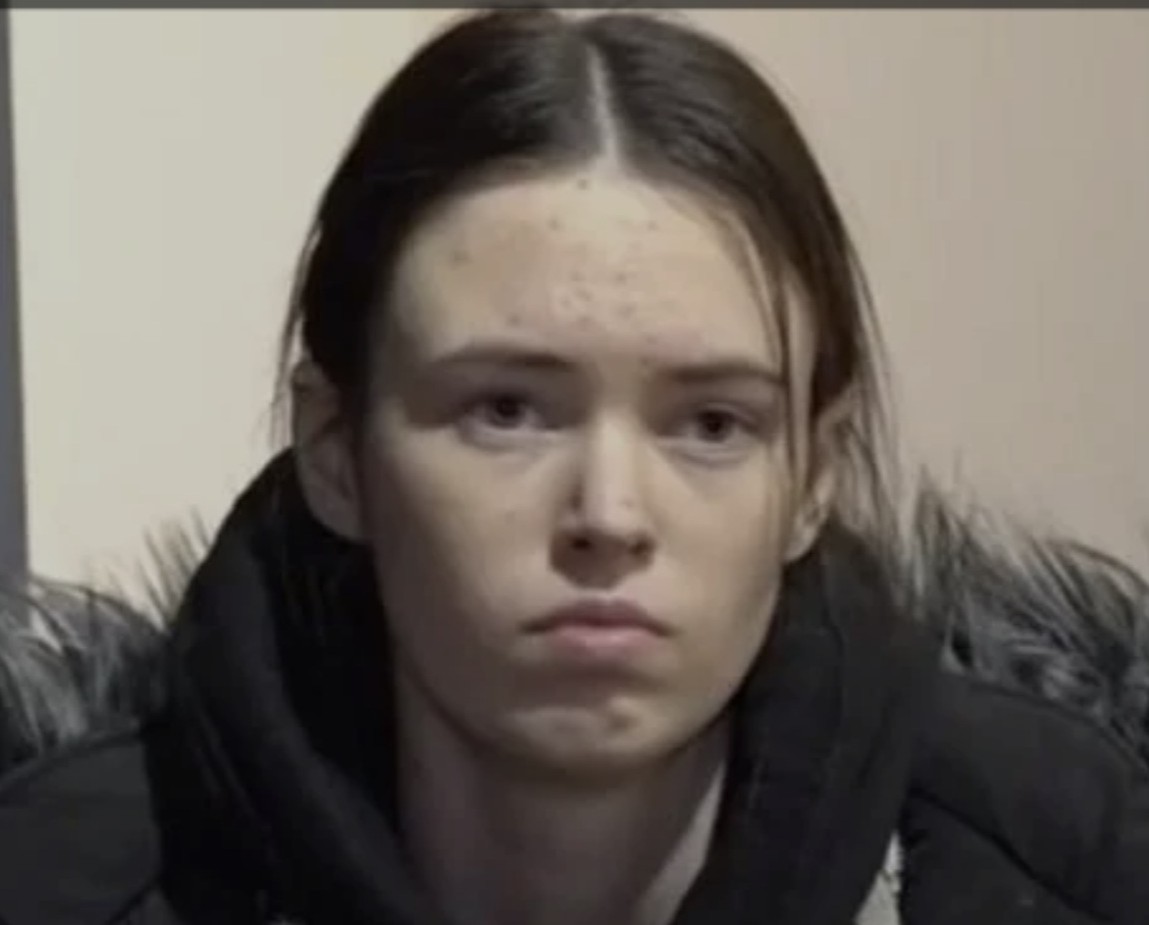 Yana Suvorova during the propaganda vidoes