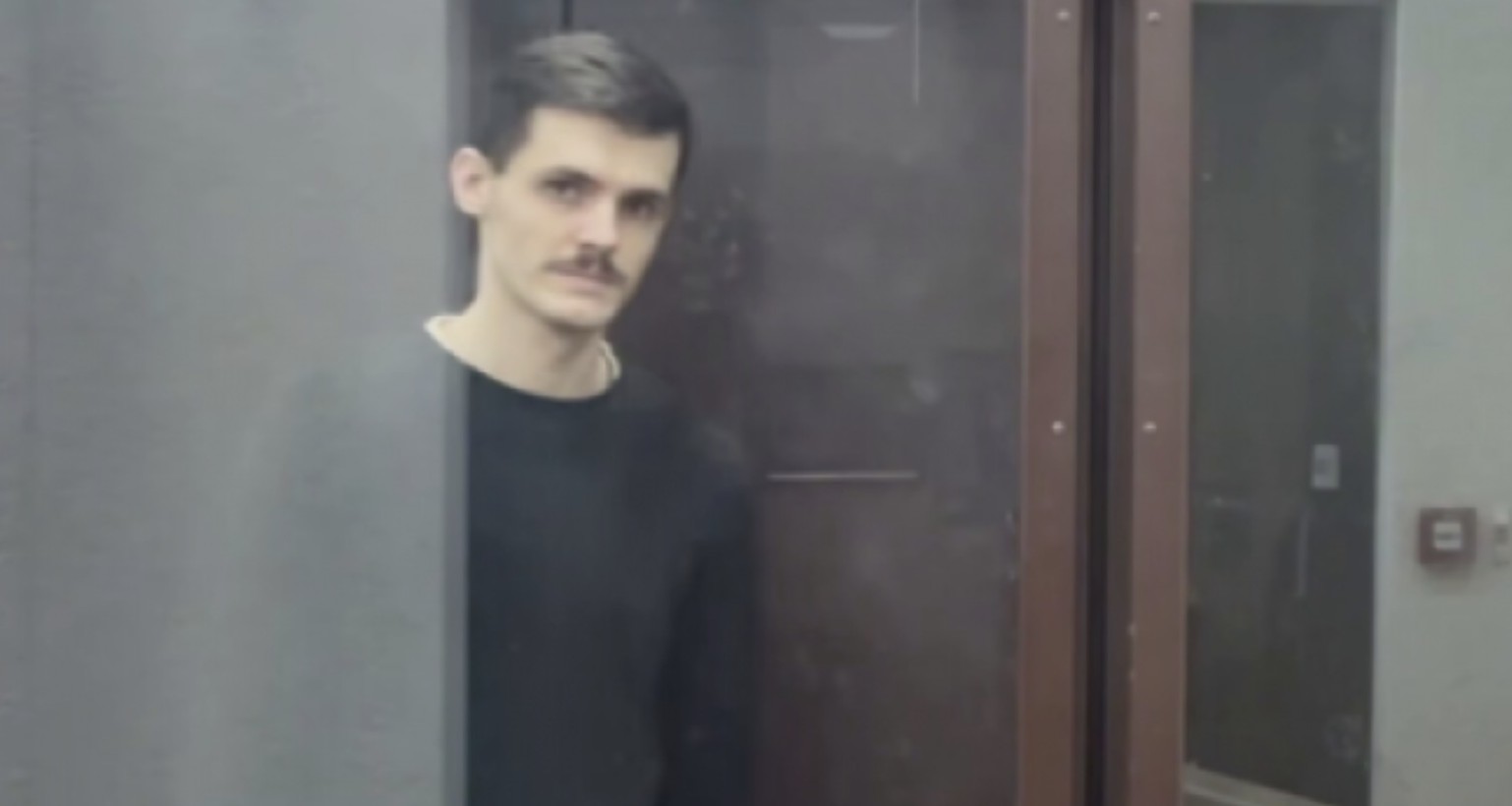 Yehor Kuch in ’court’ Screenshot from the Russian video
