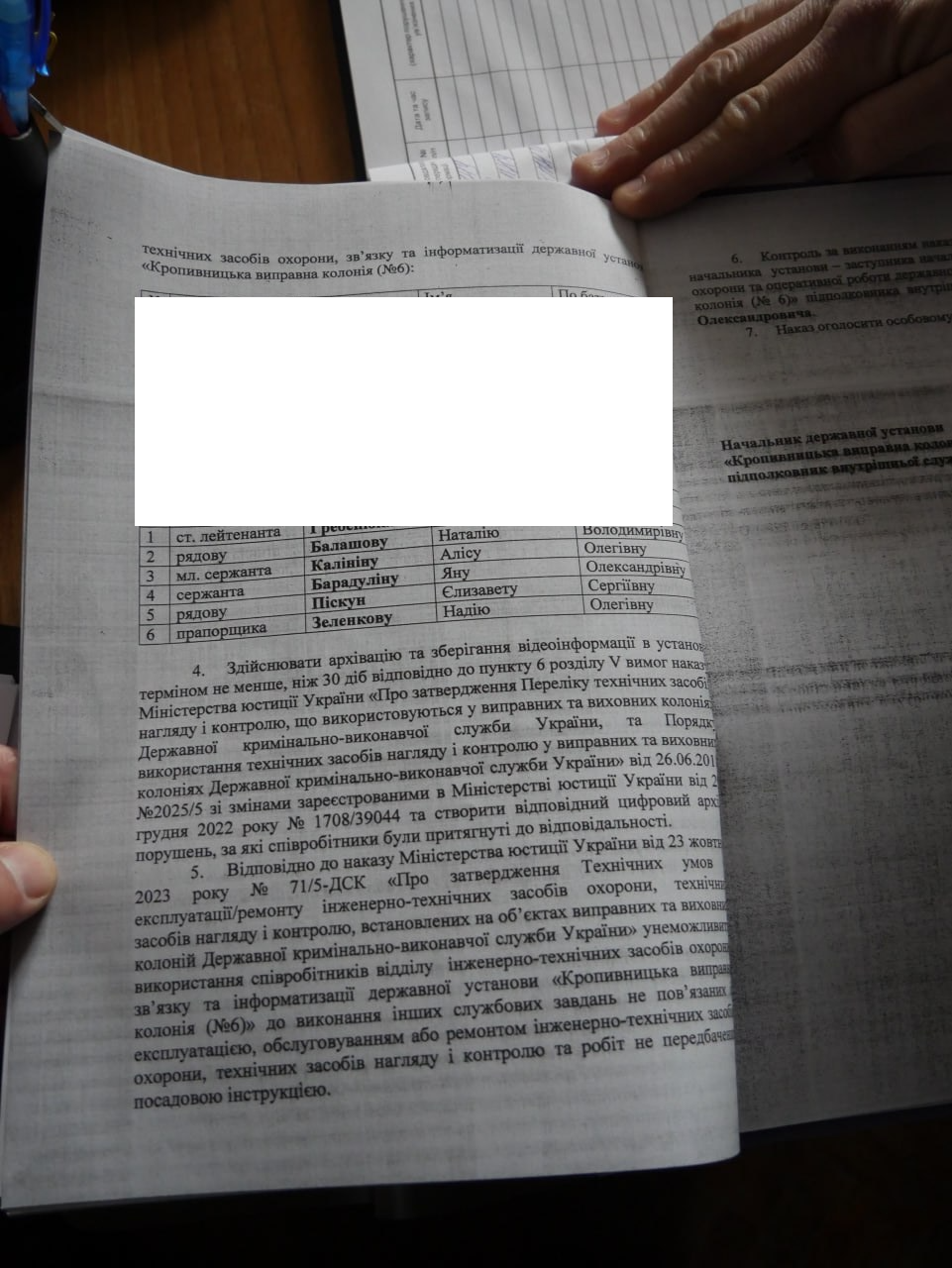 [Кропивницька виправна колонія (№6)]