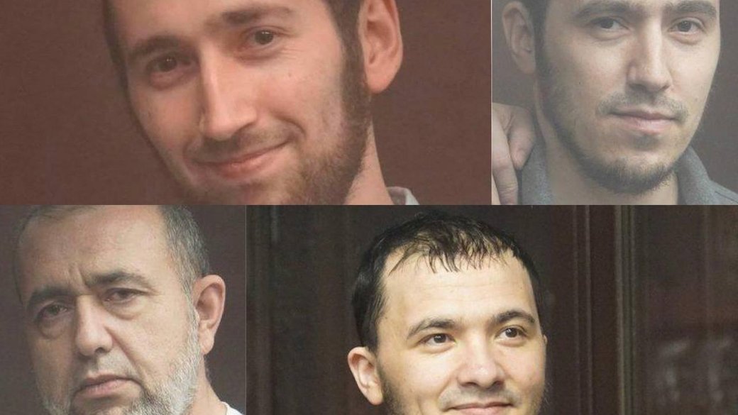 Брати Сейтумерови та їхній дядько Рустем Сейтмеметов. Колаж “Суспільне Крим”, створений з фото “Кримської солідарності”.