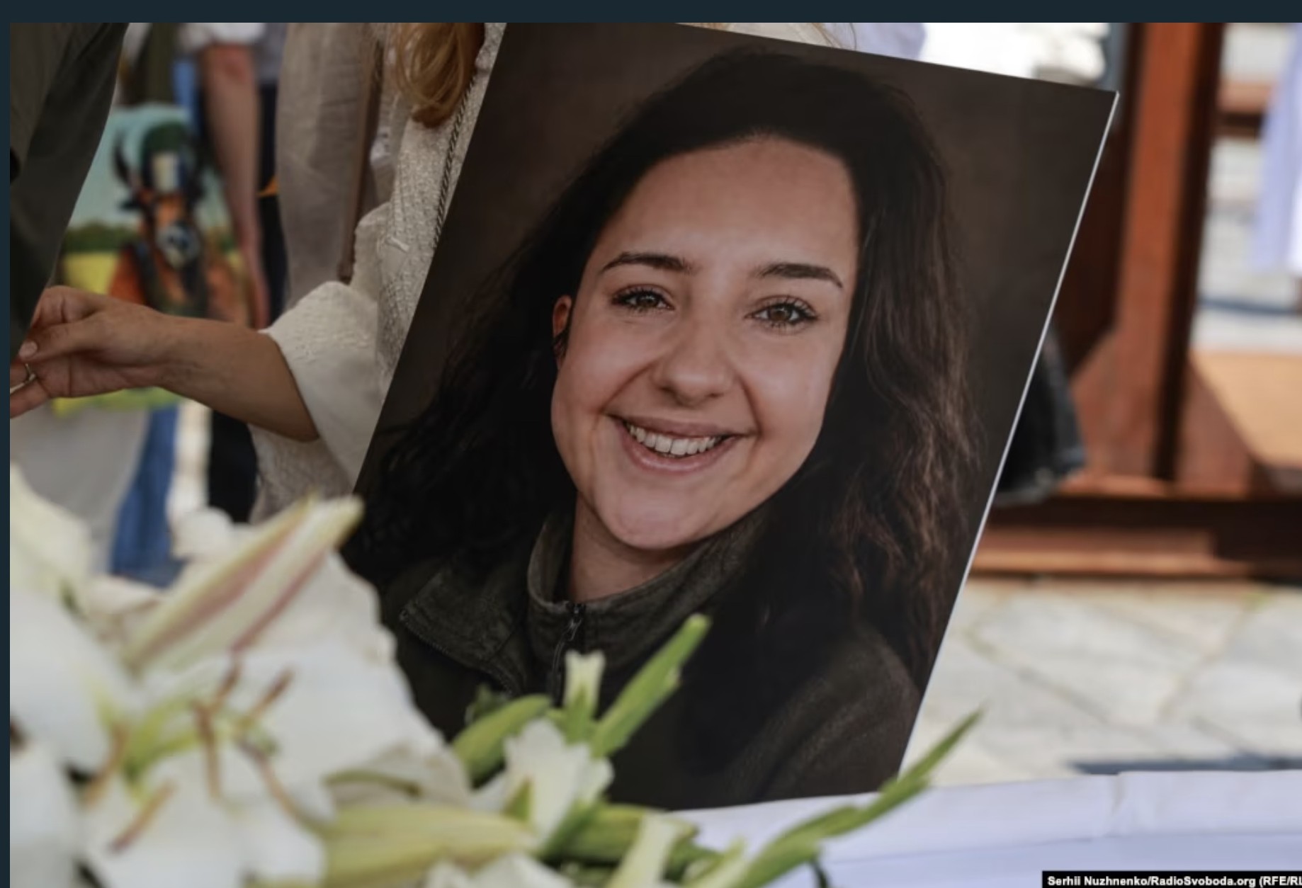 Vitalina Yarovenko who was just 20 Photo from her funeral Serhiy Nuzhnenko, Radio Svoboda